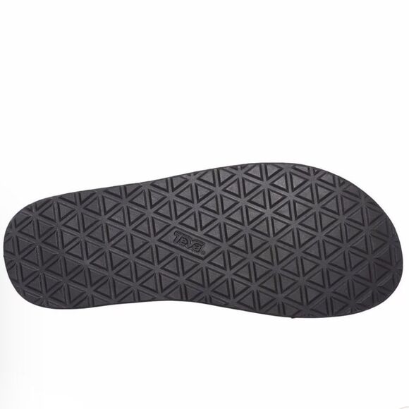 TEVA 13 Brown Original Universal Menswear Leather Canvas Velcro Straps Sandals - Picture 4 of 15